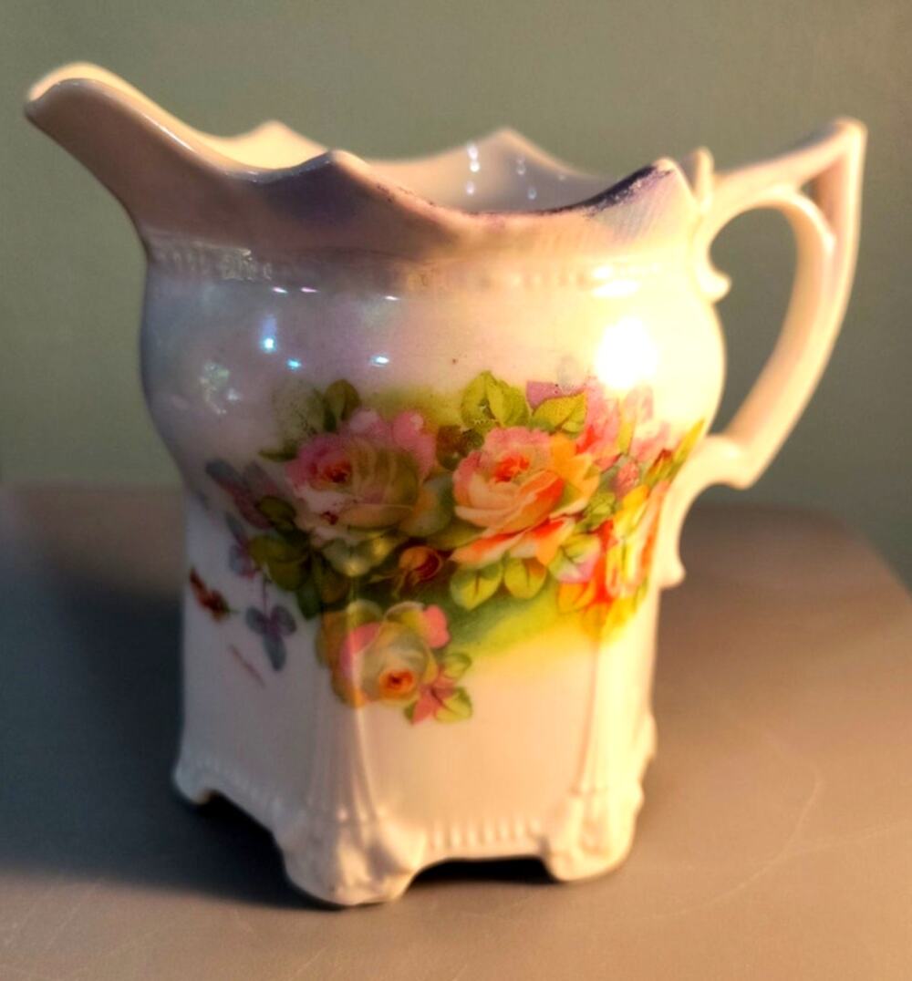 795. Creamer German Lusterware Vintage Floral